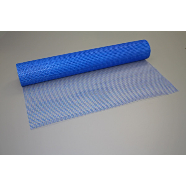 Rollo 50m malla de fibra de vidrio azul especial para mortero 10x10