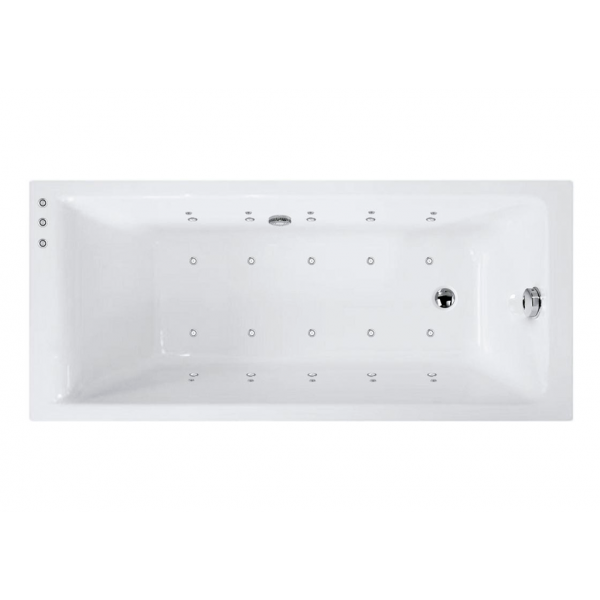 Bañera acrílica bali 170x70 cm con hidromasaje Elegance