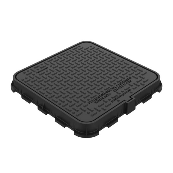 Tapa y marco KOMPOSITE fundicion hidraulica B-125 (511x511MM)