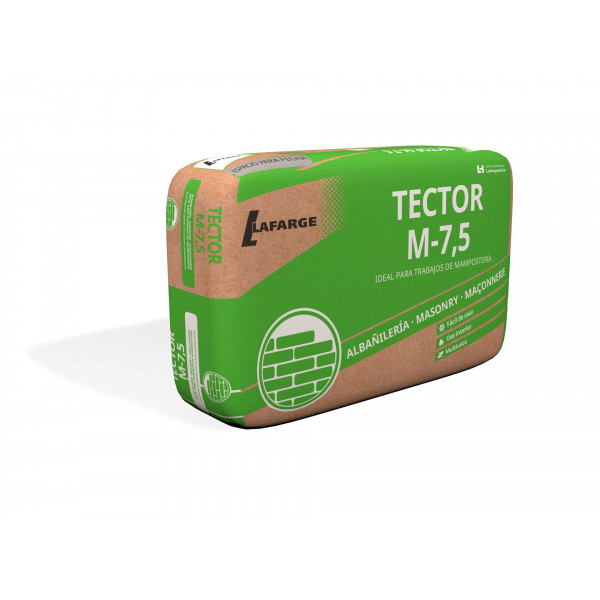 Mortero Tector M-7,5HF Blanco Saco 25kg de albañileria LAFARGE