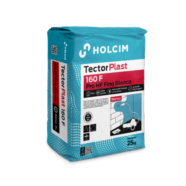 TectorPlast 160 Pro HF Fino Super Blanco ═ Mortero Monocapa 25 kg