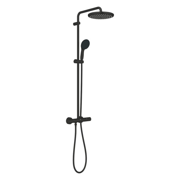 Columna Termostática Tempesta System 250 Negro Mate Grohe