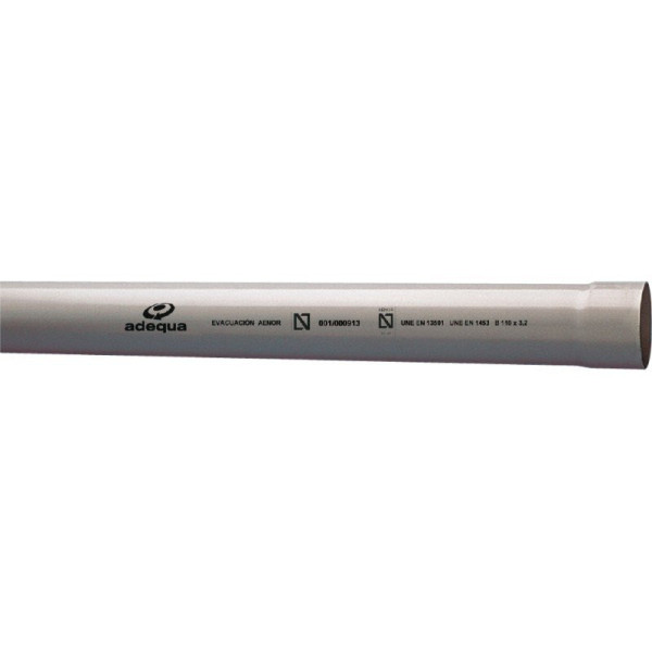 Tubo Liso PVC Evacuación Canalón 3ML, DIAM. 160mm