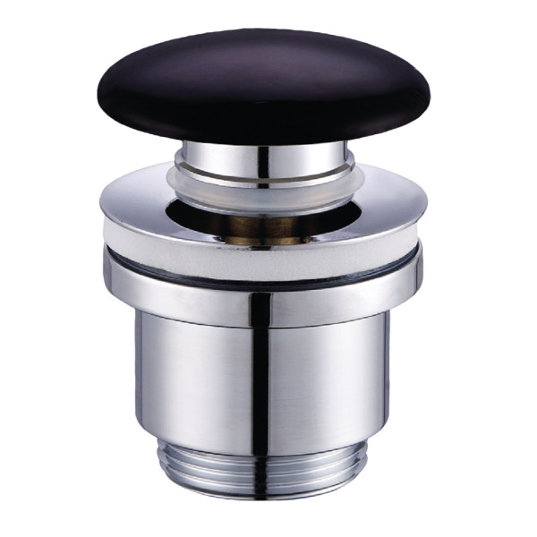 Válvula click clack 6cm negra lavabo