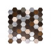 Mosaico enmallado CRISTAL MIX  29,5x29,5cm Hexagonal 