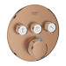 Termostato SmartControl Empotrado 3 Llaves Cobre Grohe
