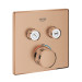 Termostato SmartControl Empotrado 2 Llaves Cobre Grohe