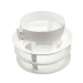 Deflector 3 Aros con Abrazadera Diam 125MM Aluminio Blanco Convesa