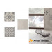 Pavimento porcelánico tipo hidraúlico 1920 grey base 25x25cm