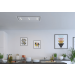 Campana extractora techo METZ MEDIO LED STRIP II cristal Blanco 90x50cm, Thermex