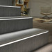 Ambiente Tapa de aluminio NOVOTRI ECLIPSE anodizado en plata mate 11mm