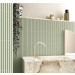 Revestimiento relieve COSTA NOVA PRAIA Tansy Green Matt 5x20cm de Equipe