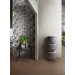 Ambiente interior Cementum wall sand, Cementum cotto 120x120cm y Cementum wall decoro urban caldo touch 40x120cm