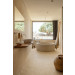 Ambiente pavimento Slow Calce 75x75 cm Marazzi  y Slow Calce Mosaico Circulare Marazzi 