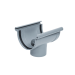 Bajante Central para Canalón Circular Doble Voluta PVC 185mm, Gris