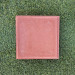 Baldosa hidráulica de hormigon lisa 20x20x3cm rojo