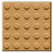 Baldosa hidráulica de hormigon 25 boton 20x20x3cm amarillo