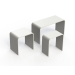 Banco de ducha solid surface 38x38x21cm 