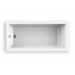 Bañera acrílica Indie 140 x 70 cm blanca lineas cuadradas