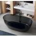 Bañera exenta Puzol 170X80cm Negro Hidronatur