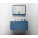 Conjunto Mueble de baño MOOD Azul módulo doble + lavabo cuadrado sobre encimera B&K