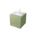 Conjunto Mueble de baño MOOD Verde módulo simple + lavabo cuadrado encastrado B&K