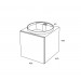 Conjunto mueble de baño MOOD Gris módulo simple + lavabo redondo encastrado B&K