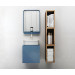 Mueble de baño Mood Azul módulo simple + lavabo cuadrado sobre encimera B&K