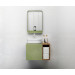 Conjunto Mueble de baño MOOD Verde módulo simple + lavabo cuadrado sobre encimera B&K
