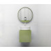Conjunto mueble de baño MOOD Verde módulo simple + lavabo redondo sobre encimera B&K