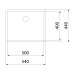 Dimensiones fregadero Be Linea RS15 50.40 Acero Inox con PureClean 54x44cm de Teka