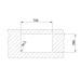 Dimensiones fregadero Be Linea RS15 71.40 Acero Inox con PureClean 75x44cm de Teka 