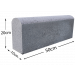 Bordillo monocapa 10x20x50cm Gris