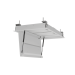 Campana extractora techo METZ MEDIO II cristal Blanco 90x50cm sin motor, Thermex