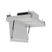 Campana extractora Passat Medio II 90x50cm cristal blanco, Thermex