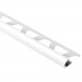 RONDEC-AC Cantonera de aluminio lacado redondo blanco brillo altura 12,5 mm - RO 125 BW
