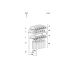 Capacidad Vinoteca integrable bajo encimera EWTdf 1653 Liebherr 88x56x55cm