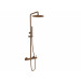 Columna de ducha oro rosa serie Loop Sanycces
