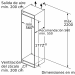 Medidas Congelador noFrost 1 puerta fija 177x56cm GI81NACE0 de Siemens