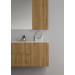 Mueble de baño suspendido Smyle Ondas 125cm con encimera mineral solid by Blob de Idea Group