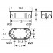 Caja de luz pladur empotrar doble 67x39mm