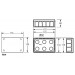 Caja de luz universal empotrar mas tapa 160x100x50mm