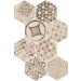 Pavimento HEXATILE CEMENT GARDEN SAND porcelanico 17,5x20cm Equipe