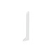 DESIGNBASE-SL/EK tapón derecha aluminio lacado Blanco Satinado 80mm