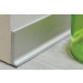 DESIGNBASE-SL/EK tapón izquierda aluminio lacado Blanco Satinado 80mm