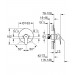 Monomando BAUEDGE cromo de ducha empotrable 1 Via