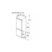 Dimensiones Frigorífico combi integrable puerta deslizante 177x55cm KIV86VSE0 de Bosch