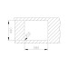 Dimensiones fregadero UNIVERSE T-XP encastrable Acero Inoxidable 60x51cm ref.115010012 de Teka