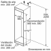 Dimensiones Frigorífico integrable combinado noFrost 177x56cm KIN86VFE0 de Bosch