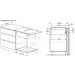Dimensiones Encimera inducción iQ500 con extractor integrado 70cm ED751HQ26E de Siemens